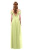 ColsBM Taylor Lime Sherbet Bridesmaid Dresses A-line Off The Shoulder Short Sleeve Zipper Floor Length Simple