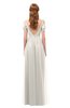 ColsBM Taylor Off White Bridesmaid Dresses A-line Off The Shoulder Short Sleeve Zipper Floor Length Simple