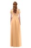 ColsBM Taylor Salmon Buff Bridesmaid Dresses A-line Off The Shoulder Short Sleeve Zipper Floor Length Simple