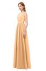 ColsBM Taylor Salmon Buff Bridesmaid Dresses A-line Off The Shoulder Short Sleeve Zipper Floor Length Simple