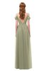 ColsBM Taylor Sponge Bridesmaid Dresses A-line Off The Shoulder Short Sleeve Zipper Floor Length Simple