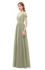 ColsBM Taylor Sponge Bridesmaid Dresses A-line Off The Shoulder Short Sleeve Zipper Floor Length Simple