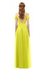 ColsBM Taylor Sulphur Spring Bridesmaid Dresses A-line Off The Shoulder Short Sleeve Zipper Floor Length Simple