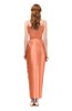 ColsBM Harlow Canteloupe Bridesmaid Dresses Spaghetti Sleeveless Glamorous Hi-Lo Pleated Column
