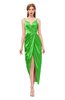 ColsBM Harlow Classic Green Bridesmaid Dresses Spaghetti Sleeveless Glamorous Hi-Lo Pleated Column