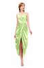 ColsBM Harlow Green Oasis Bridesmaid Dresses Spaghetti Sleeveless Glamorous Hi-Lo Pleated Column