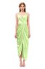 ColsBM Harlow Green Oasis Bridesmaid Dresses Spaghetti Sleeveless Glamorous Hi-Lo Pleated Column