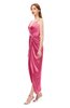 ColsBM Harlow Honeysuckle Pink Bridesmaid Dresses Spaghetti Sleeveless Glamorous Hi-Lo Pleated Column