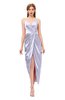 ColsBM Harlow Lavender Blue Bridesmaid Dresses Spaghetti Sleeveless Glamorous Hi-Lo Pleated Column