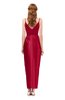 ColsBM Harlow Maroon Bridesmaid Dresses Spaghetti Sleeveless Glamorous Hi-Lo Pleated Column