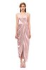 ColsBM Harlow Nectar Pink Bridesmaid Dresses Spaghetti Sleeveless Glamorous Hi-Lo Pleated Column