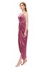 ColsBM Harlow Rose Wine Bridesmaid Dresses Spaghetti Sleeveless Glamorous Hi-Lo Pleated Column