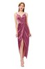 ColsBM Harlow Violet Quartz Bridesmaid Dresses Spaghetti Sleeveless Glamorous Hi-Lo Pleated Column