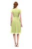 ColsBM Bailey Lime Sherbet Bridesmaid Dresses V-neck Ruching A-line Zipper Knee Length Modern