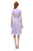 ColsBM Bailey Pastel Lilac Bridesmaid Dresses V-neck Ruching A-line Zipper Knee Length Modern