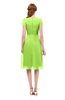 ColsBM Bailey Sharp Green Bridesmaid Dresses V-neck Ruching A-line Zipper Knee Length Modern