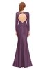 ColsBM Kenzie Berry Conserve Bridesmaid Dresses Trumpet Lace Bateau Long Sleeve Floor Length Mature
