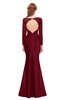 ColsBM Kenzie Burgundy Bridesmaid Dresses Trumpet Lace Bateau Long Sleeve Floor Length Mature