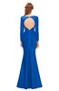 ColsBM Kenzie Electric Blue Bridesmaid Dresses Trumpet Lace Bateau Long Sleeve Floor Length Mature