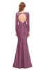 ColsBM Kenzie Mauve Bridesmaid Dresses Trumpet Lace Bateau Long Sleeve Floor Length Mature