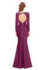 ColsBM Kenzie Raspberry Radiance Bridesmaid Dresses Trumpet Lace Bateau Long Sleeve Floor Length Mature