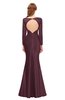 ColsBM Kenzie Windsor Wine Bridesmaid Dresses Trumpet Lace Bateau Long Sleeve Floor Length Mature
