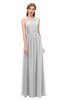 ColsBM Kendal Dove Grey Bridesmaid Dresses A-line Sleeveless Half Backless Pleated Elegant One Shoulder