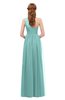 ColsBM Kendal Eggshell Blue Bridesmaid Dresses A-line Sleeveless Half Backless Pleated Elegant One Shoulder
