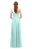 ColsBM Kendal Fair Aqua Bridesmaid Dresses A-line Sleeveless Half Backless Pleated Elegant One Shoulder
