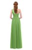ColsBM Kendal Kiwi Green Bridesmaid Dresses A-line Sleeveless Half Backless Pleated Elegant One Shoulder