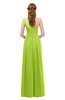 ColsBM Kendal Lime Green Bridesmaid Dresses A-line Sleeveless Half Backless Pleated Elegant One Shoulder