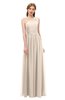 ColsBM Kendal Pastel Rose Tan Bridesmaid Dresses A-line Sleeveless Half Backless Pleated Elegant One Shoulder