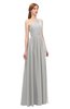ColsBM Kendal Platinum Bridesmaid Dresses A-line Sleeveless Half Backless Pleated Elegant One Shoulder