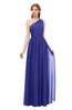 ColsBM Kendal Purple Bridesmaid Dresses A-line Sleeveless Half Backless Pleated Elegant One Shoulder