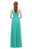 ColsBM Kendal Turquoise G97 Bridesmaid Dresses A-line Sleeveless Half Backless Pleated Elegant One Shoulder