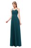 ColsBM Andrea Blue Green Bridesmaid Dresses Sexy Zipper Sleeveless Pleated Floor Length A-line