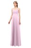 ColsBM Andrea Fairy Tale Bridesmaid Dresses Sexy Zipper Sleeveless Pleated Floor Length A-line