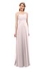 ColsBM Andrea Light Pink Bridesmaid Dresses Sexy Zipper Sleeveless Pleated Floor Length A-line