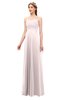 ColsBM Andrea Light Pink Bridesmaid Dresses Sexy Zipper Sleeveless Pleated Floor Length A-line