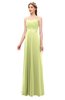 ColsBM Andrea Lime Green Bridesmaid Dresses Sexy Zipper Sleeveless Pleated Floor Length A-line