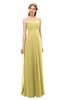 ColsBM Andrea Misted Yellow Bridesmaid Dresses Sexy Zipper Sleeveless Pleated Floor Length A-line