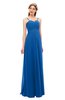 ColsBM Andrea Royal Blue Bridesmaid Dresses Sexy Zipper Sleeveless Pleated Floor Length A-line