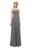 ColsBM Andrea Storm Front Bridesmaid Dresses Sexy Zipper Sleeveless Pleated Floor Length A-line