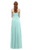ColsBM Rian Blue Glass Bridesmaid Dresses Sleeveless Ruching A-line Glamorous Half Backless Spaghetti