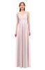 ColsBM Rian Blush Bridesmaid Dresses Sleeveless Ruching A-line Glamorous Half Backless Spaghetti