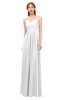 ColsBM Rian Cloud White Bridesmaid Dresses Sleeveless Ruching A-line Glamorous Half Backless Spaghetti