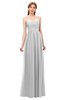 ColsBM Rian Dove Grey Bridesmaid Dresses Sleeveless Ruching A-line Glamorous Half Backless Spaghetti