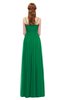 ColsBM Rian Green Bridesmaid Dresses Sleeveless Ruching A-line Glamorous Half Backless Spaghetti
