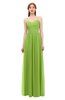 ColsBM Rian Greenery Bridesmaid Dresses Sleeveless Ruching A-line Glamorous Half Backless Spaghetti