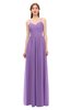 ColsBM Rian Hyacinth Bridesmaid Dresses Sleeveless Ruching A-line Glamorous Half Backless Spaghetti
